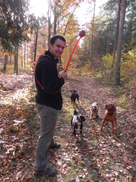 Christian Flack mit Hund